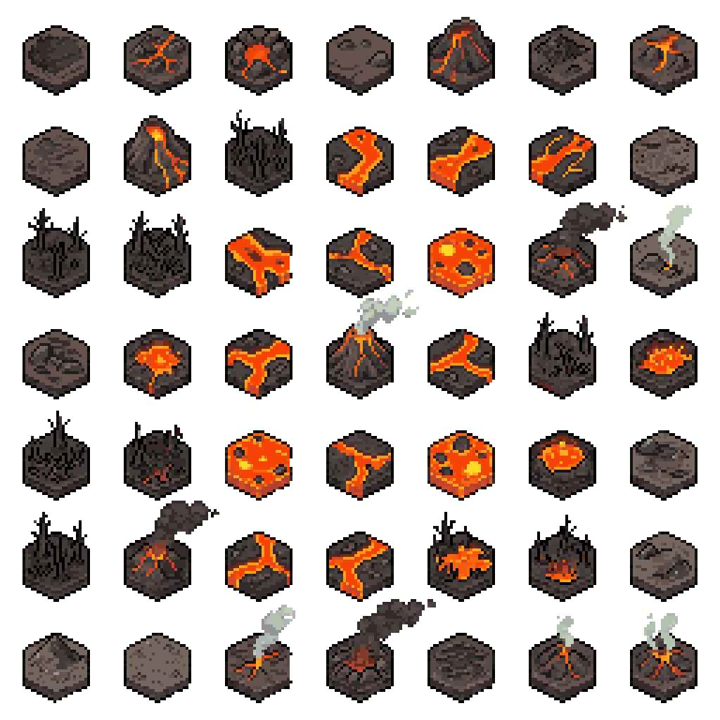 Hexagonal Tiles example